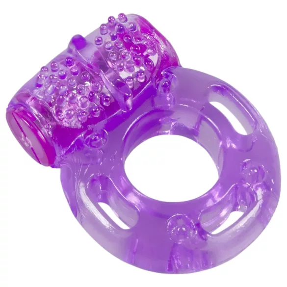 You2Toys - anel peniano vibratório único - silicone roxo
