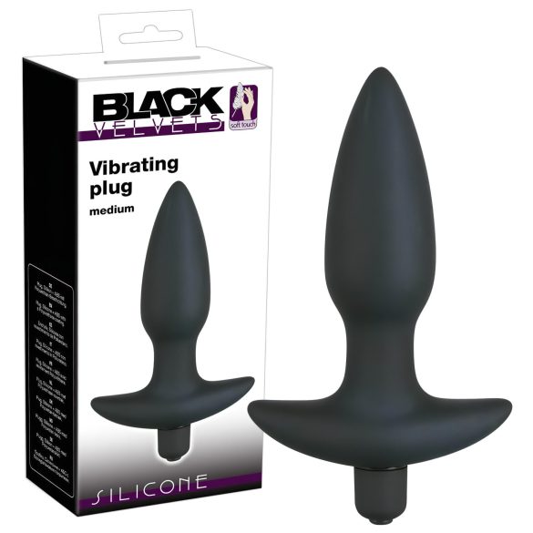 Plug Anal Vibratório Black Velvet - Médio