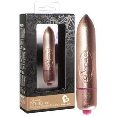 RO-80mm - vibrador bullet discreto 7 modos - dourado