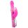 Coelhinho Sorriso Pérola - vibrador com pérolas (rosa)