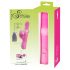 Coelhinho Sorriso Pérola - vibrador com pérolas (rosa)