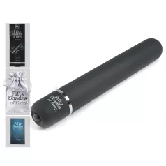   Fifty Shades of Grey - vibrador tipo bullet - silencioso - cinza