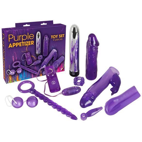 You2Toys - Aperitivo Roxo - Conjunto Vibratório (9 Peças)