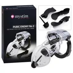 mystim Pubic Enemy No 2 - jaula eletrônica para pênis
