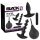 Conjunto Vibrador Anal Black Velvet (4 peças)