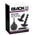 Conjunto Vibrador Anal Black Velvet (4 peças)