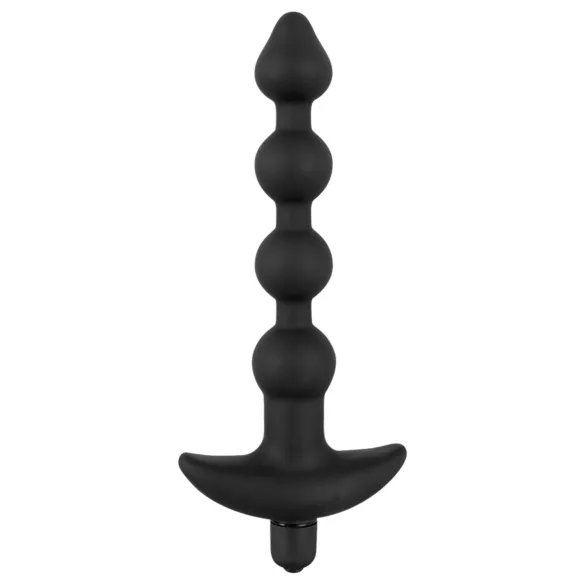 Black Velvets - Kit plug anal vibratório - 4 peças - silicone preto