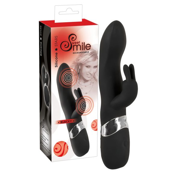 SMILE Blacky - Vibrador USB com 2 motores (preto)
