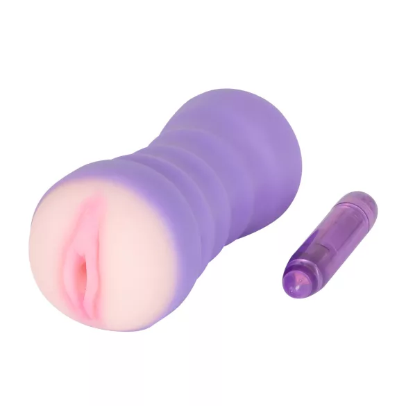 You2Toys - vagina masturbador vibratório - cor natural/lilás