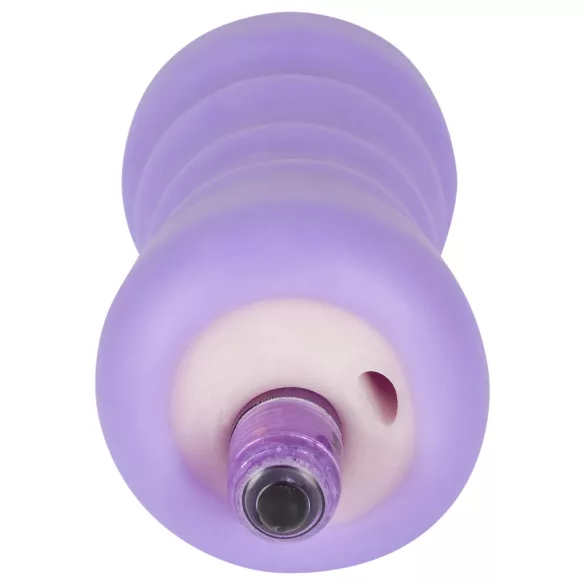 You2Toys - vagina masturbador vibratório - cor natural/lilás