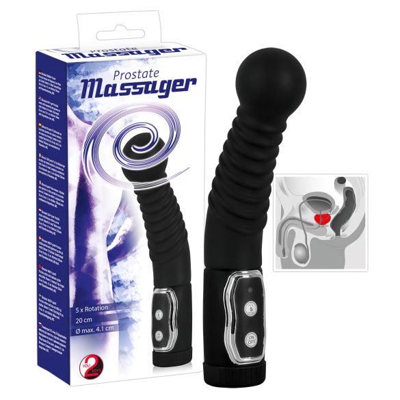 You2Toys - Massageador de Próstata - Vibrador Rotativo (Preto)