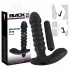Black Velvets - vibrador texturizado médio - silicone preto