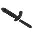 Vibrador ondulado Black Velvet - médio (preto)
