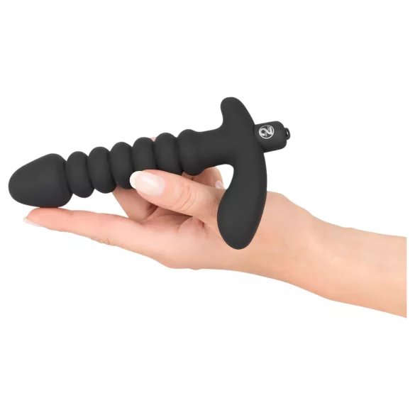 Black Velvets - vibrador texturizado médio - silicone preto