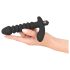 Vibrador ondulado Black Velvet - médio (preto)