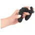 Black Velvets - vibrador texturizado médio - silicone preto
