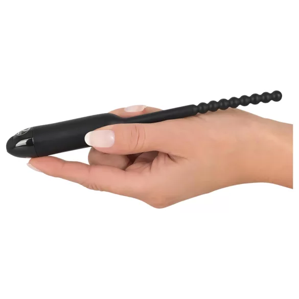 You2Toys - vibrador uretral com esferas - 0,8cm - preto