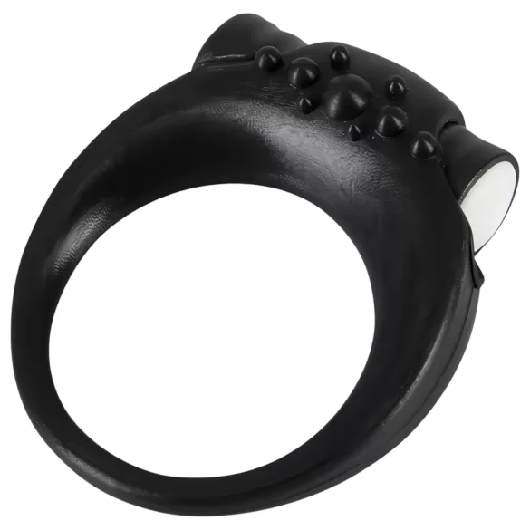 SMILE Stayer - anel peniano vibratório - silicone preto