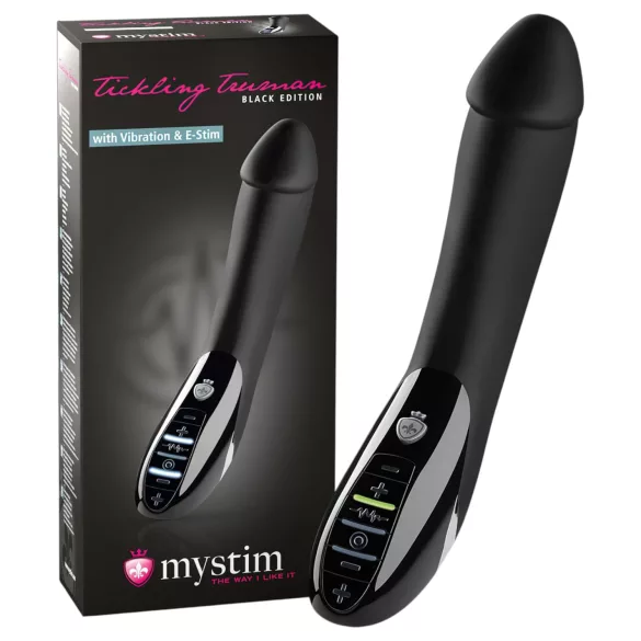 mystim Tickling Truman - vibrador eletroestimulador - preto