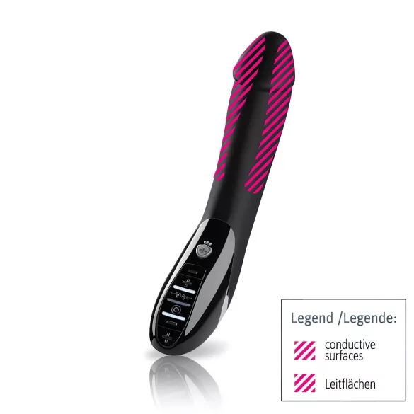 mystim Tickling Truman - vibrador eletroestimulador - preto