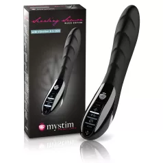   mystim Sizzling Simon - vibrador eletroestimulador - silicone preto