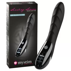   mystim Sizzling Simon - vibrador eletroestimulador - silicone preto