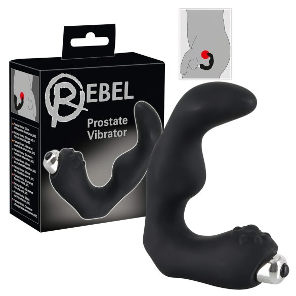 Rebel - Vibrador Curvo de Próstata (Preto)