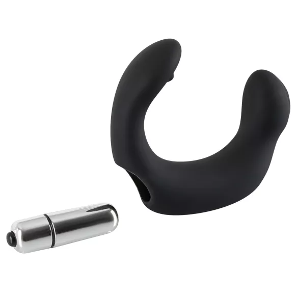 Rebel - vibrador próstata curvo - silicone preto