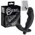 Rebel - vibrador prostático com pénis (preto)