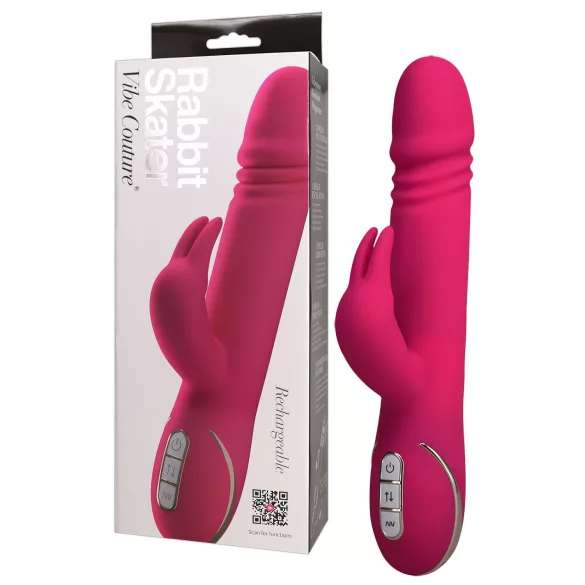 Vibe Couture - Vibrador rabbit com movimento de impulso - silicone rosa