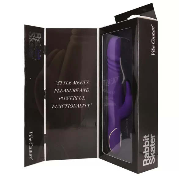 Vibe Couture Rabbit Skater - Vibrador com coelhinho e movimento de vaivém (roxo)