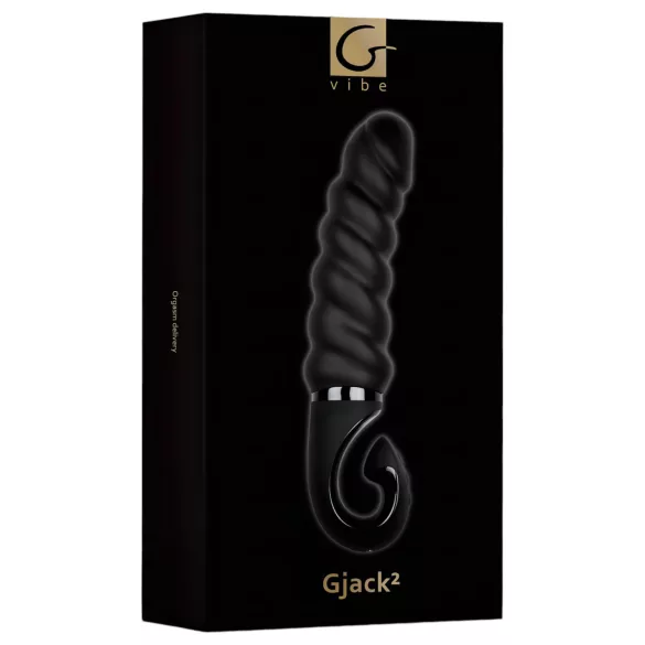 Gvibe - vibrador ponto G recarregável à prova d'água - silicone preto