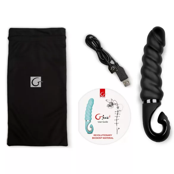 Gvibe - vibrador ponto G recarregável à prova d'água - silicone preto