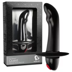   Quest - vibrador próstata iniciante 10 modos de vibração - silicone preto