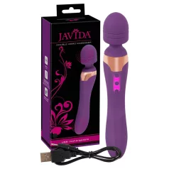   Javida Double - vibrador massageador dupla estimulação - silicone roxo