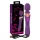 Javida Double - vibrador massageador dupla estimulação - silicone roxo