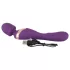 Javida Double - vibrador massageador dupla estimulação - silicone roxo