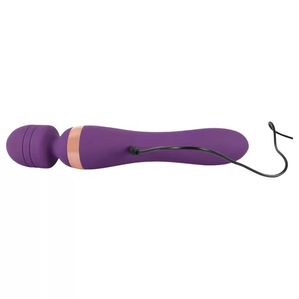 Javida Double - vibrador massageador dupla estimulação - silicone roxo