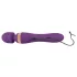 Javida Double - vibrador massageador dupla estimulação - silicone roxo