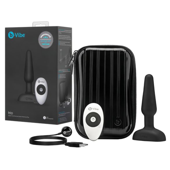 b-Vibe Trio - Vibrador Anal Triplo (Preto)