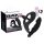 Veludo Preto - Vibrador Anal com Anel Peniano e Escrotal (preto)
