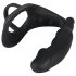 Veludo Preto - Vibrador Anal com Anel Peniano e Escrotal (preto)