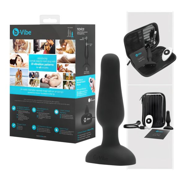 b-Vibe Novice - Vibrador Anal Iniciante (Preto)