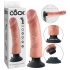 Vibrador King Cock 23 cm com ventosa - Natural