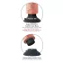 King Cock - vibrador com ventosa 23 cm - cor pele
