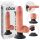 Vibrador King Cock 7 com ventosa (18 cm) - cor natural