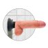 Vibrador King Cock 7 com ventosa (18 cm) - cor natural