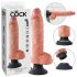 Vibrador King Cock 25 cm com Ventosa - Natural
