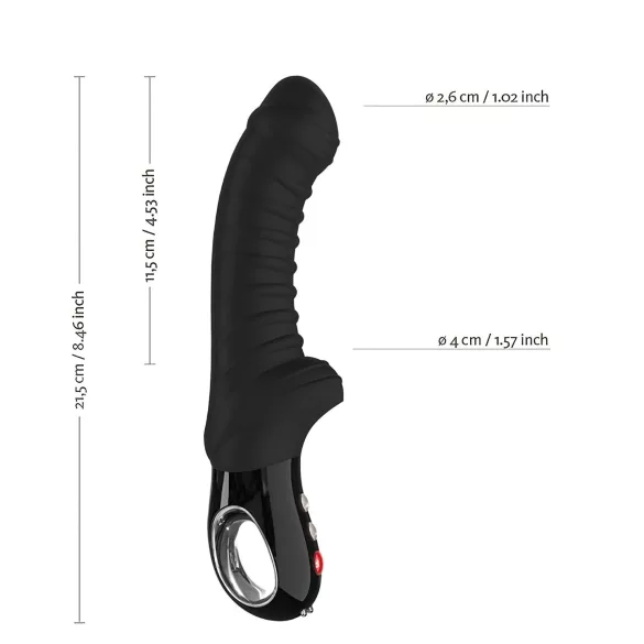 Fun Factory Tiger G5 - vibrador de ponto G à prova d’água (preto)