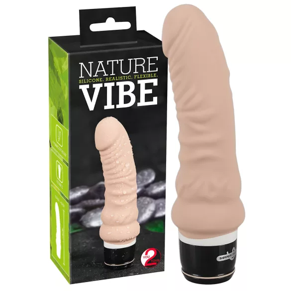 You2Toys - vibrador realístico - vibração - silicone bege
